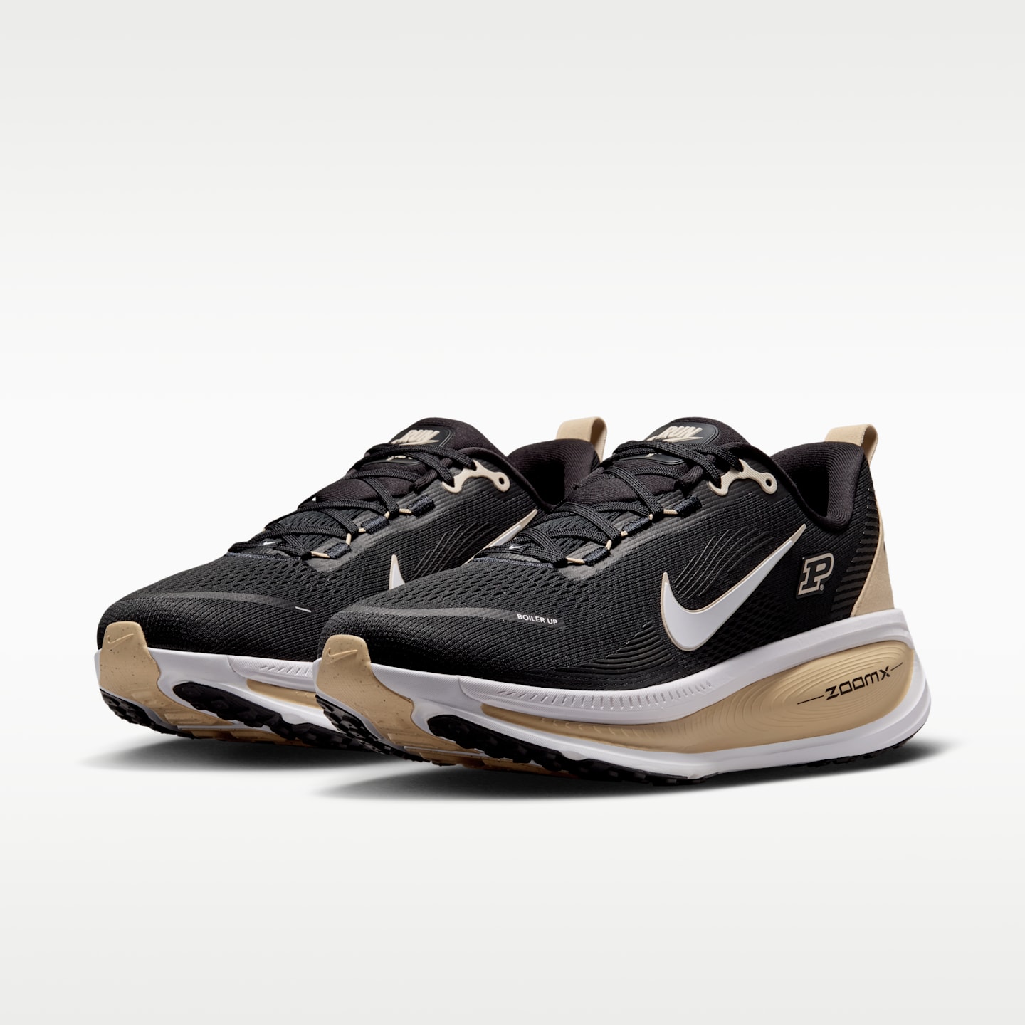 Мужские кроссовки Nike College Vomero 18 (Purdue) Road Running, цвет: Чёрный / Золотой — фото 5