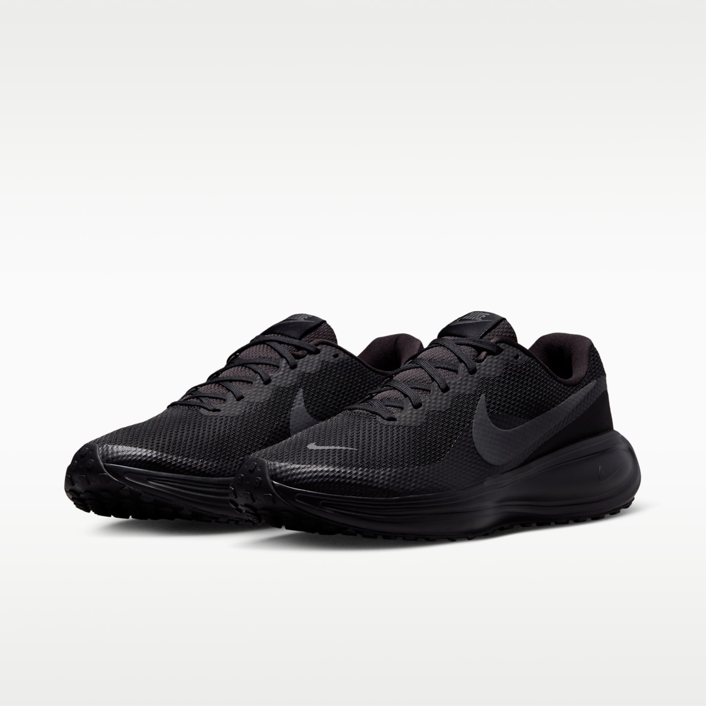 Мужские кроссовки Nike Revolution 8 широкие, цвет: Чёрный / Антрацитовый — фото 5