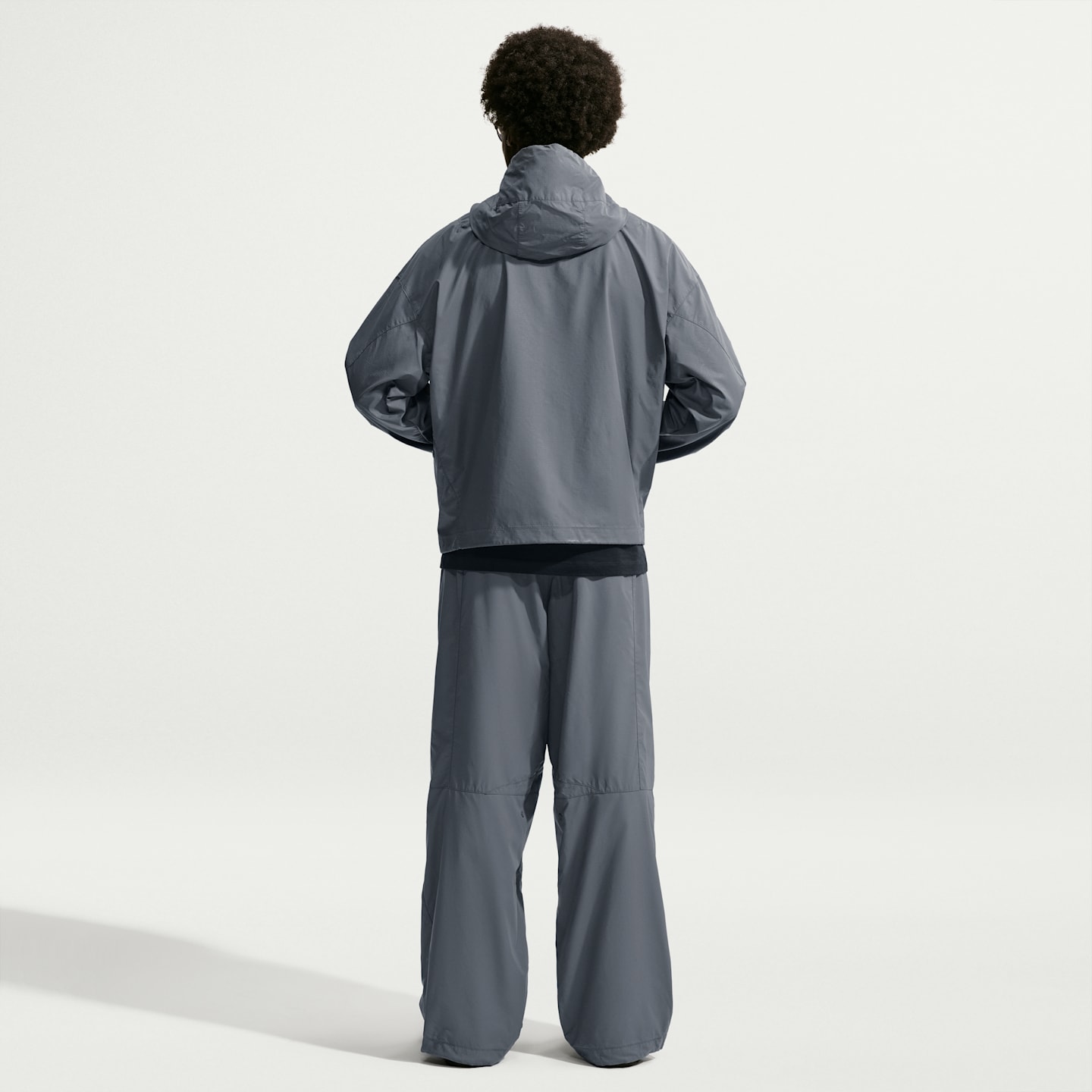 Мужские светоотражающие брюки Nike Tech свободного кроя, цвет: Сланцевый / Чёрный — фото 5