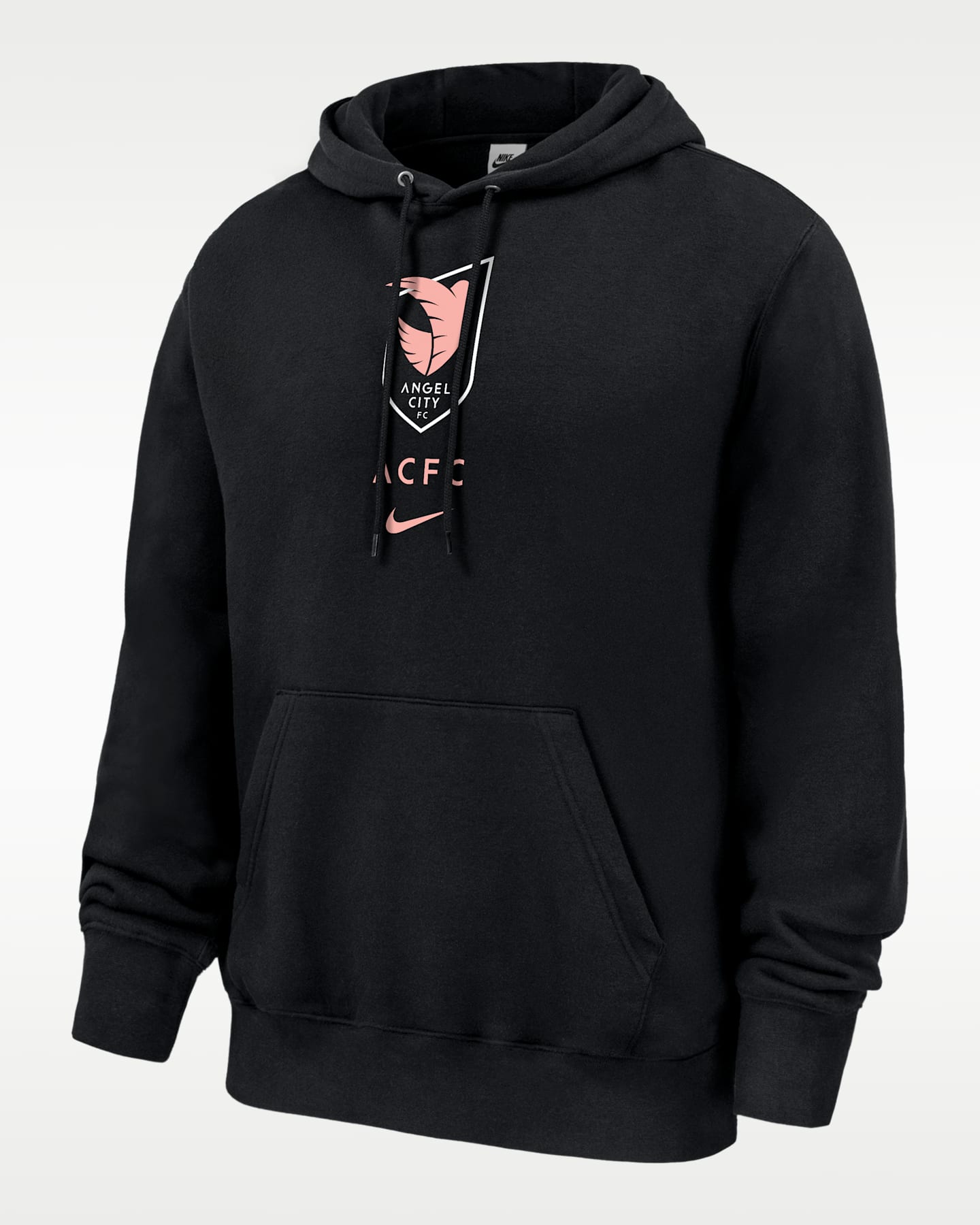 Мужская флисовая худи Nike Nwsl Angel City FC Club, цвет: Чёрный — фото 2