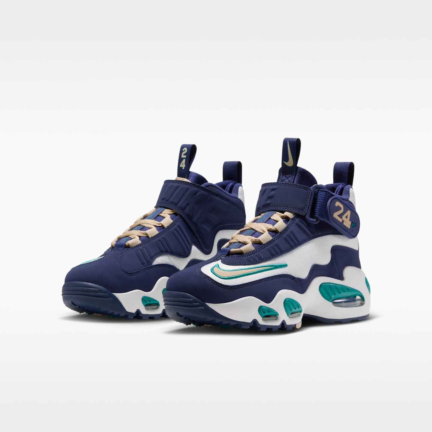 Детские кроссовки Nike Air Griffey Max 1 Shoes, цвет: Тёмно-синий / Снежный белый — фото 5