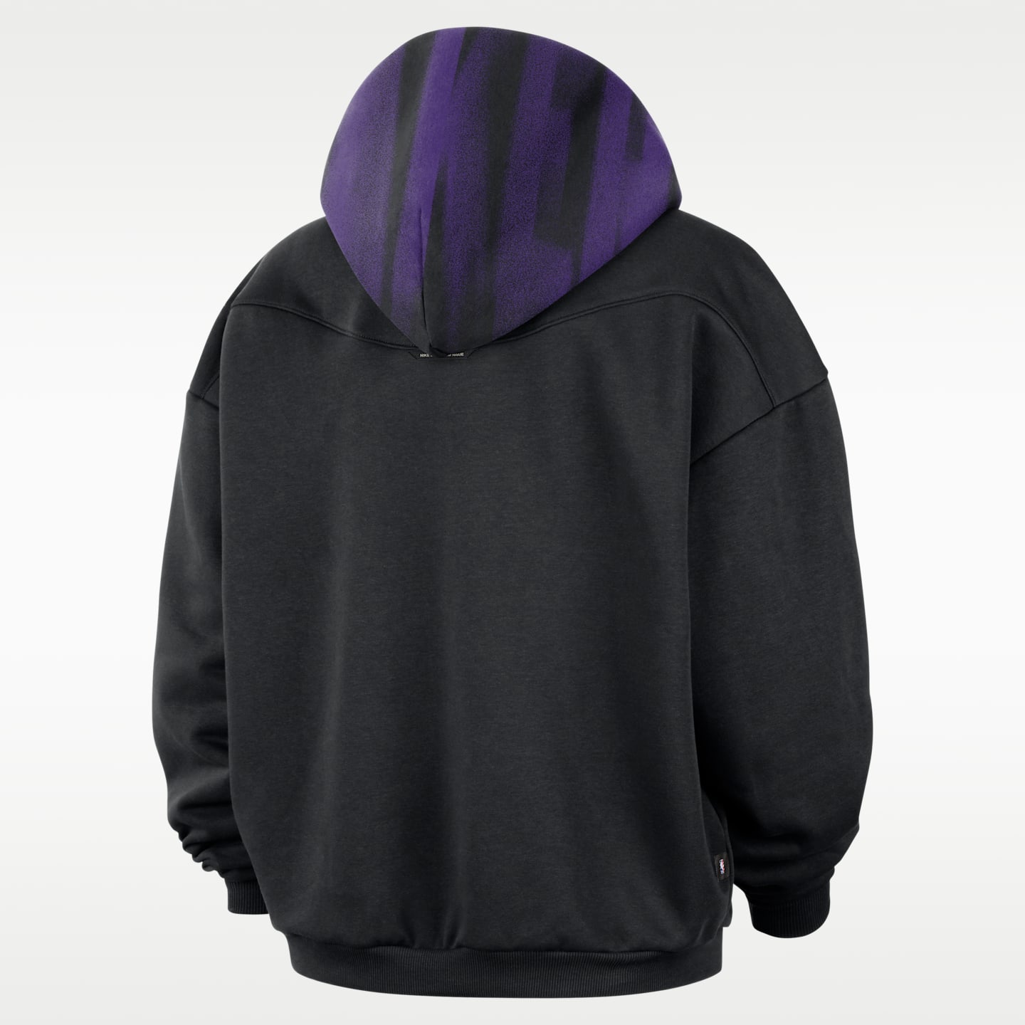 Мужское худи Nike Los Angeles Lakers Standard Issue Fleece Basketball, цвет: Чёрный / Белый — фото 2