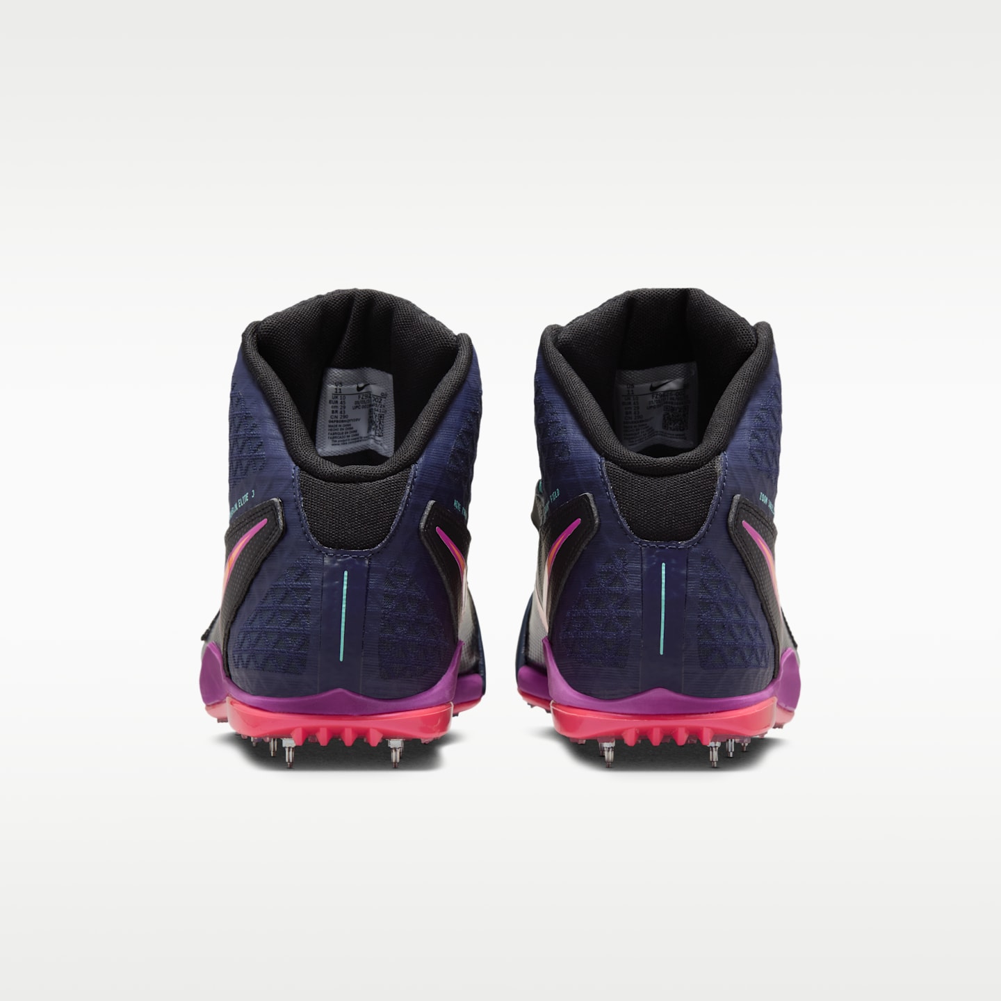 Мужские кроссовки Nike Zoom Javelin Elite 3 Track & Field Throwing Spikes, цвет: Чёрный / Обсидиановый — фото 6