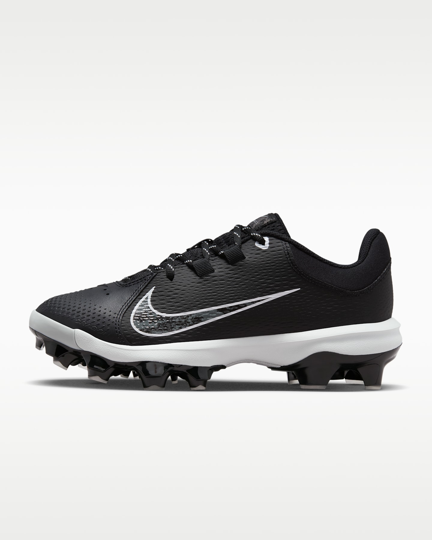 Женские бутсы Nike Hyperdiamond 4 Pro MCS Softball Cleats, цвет: Чёрный / Чистый платиновый — фото 10