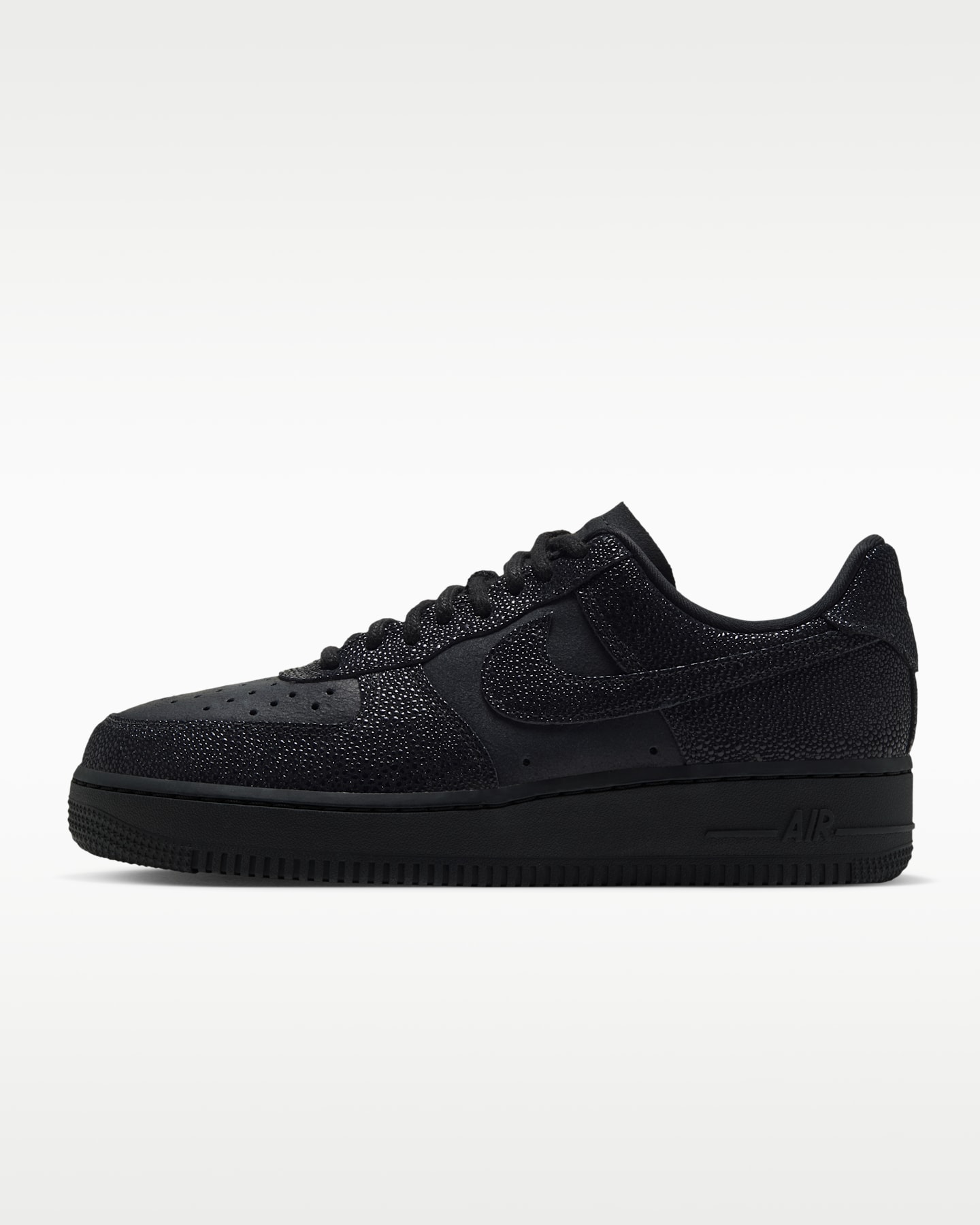 Женские кроссовки Nike Air Force 1 '07 SE Shagreen, цвет: Чёрный / Антрацитовый — фото 9