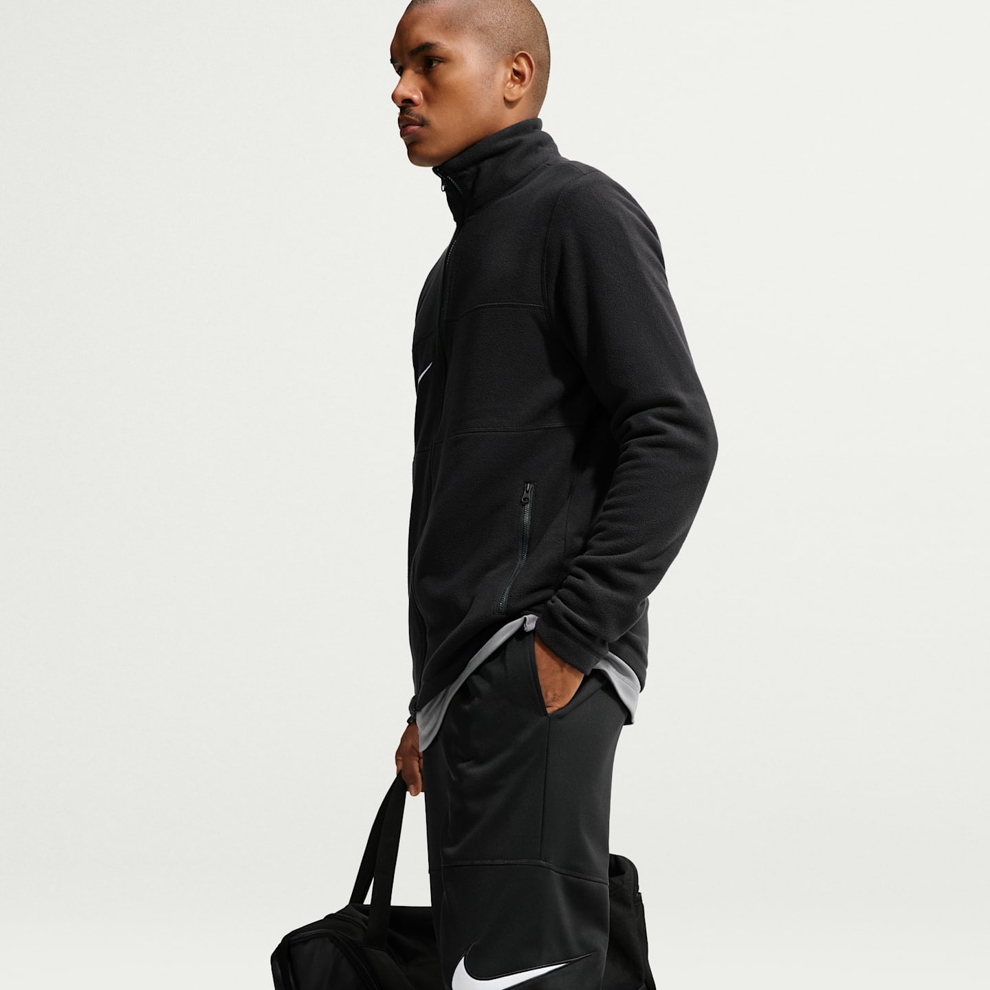 Мужские футбольные трикотажные брюки Nike Premier, цвет: Чёрный / Белый — фото 4