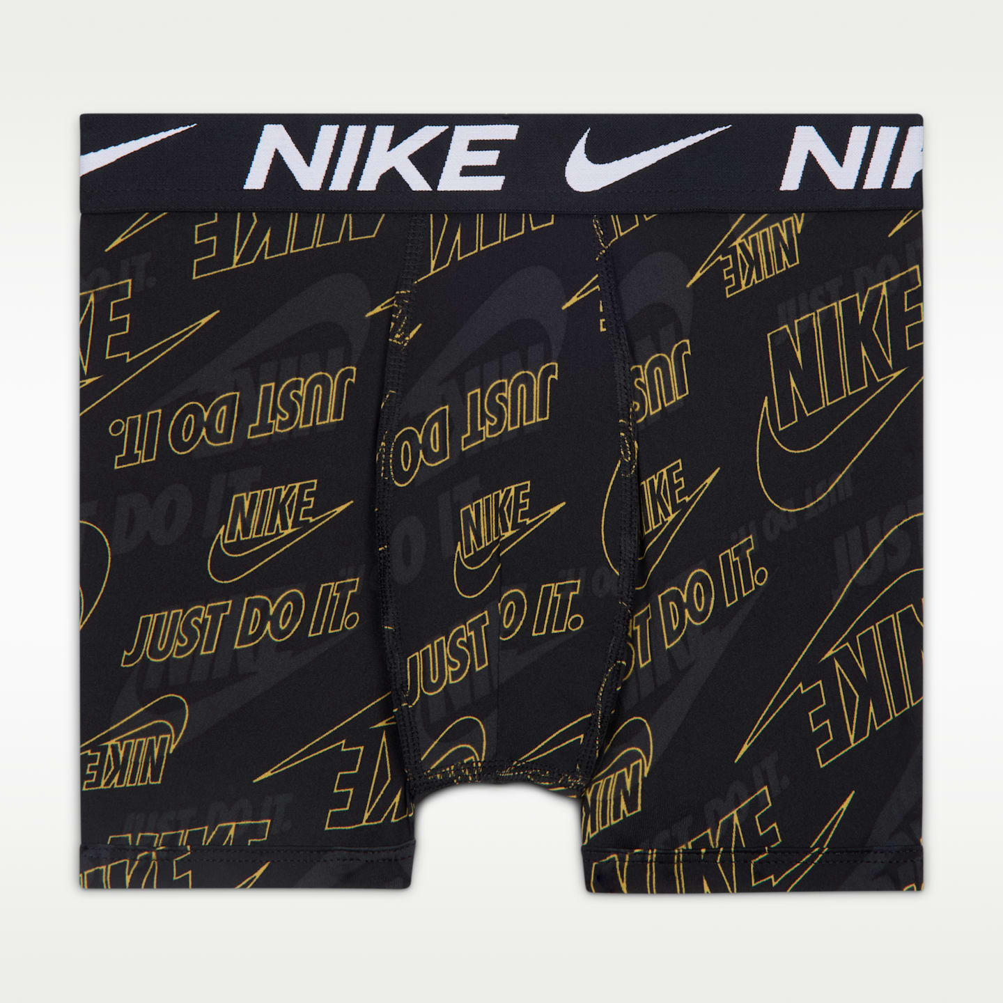 Детские боксёры Nike Dri-FIT с мелким принтом, 3 шт, цвет: Чёрный — фото 3
