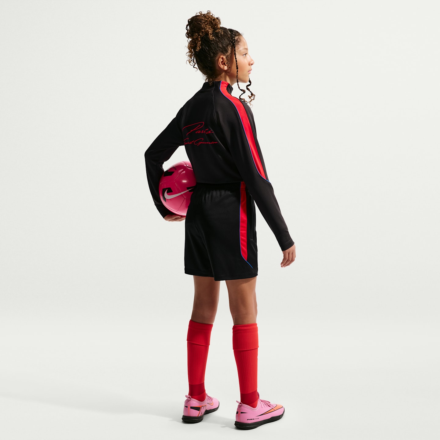 Детские футбольные трикотажные шорты Nike Paris Saint-Germain Strike Dri-FIT, цвет: Чёрный / Королевский синий — фото 7