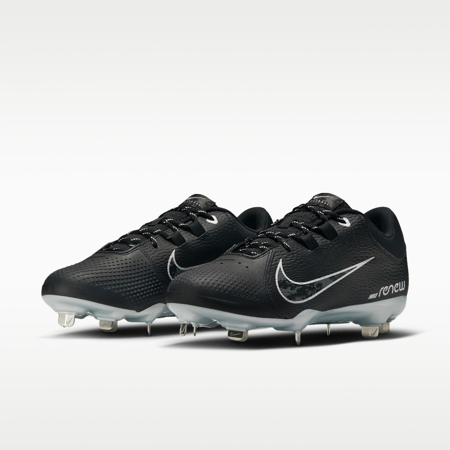 Женские бутсы Nike Hyperdiamond 4 Pro Softball Cleats, цвет: Чёрный / Чистый платиновый — фото 5