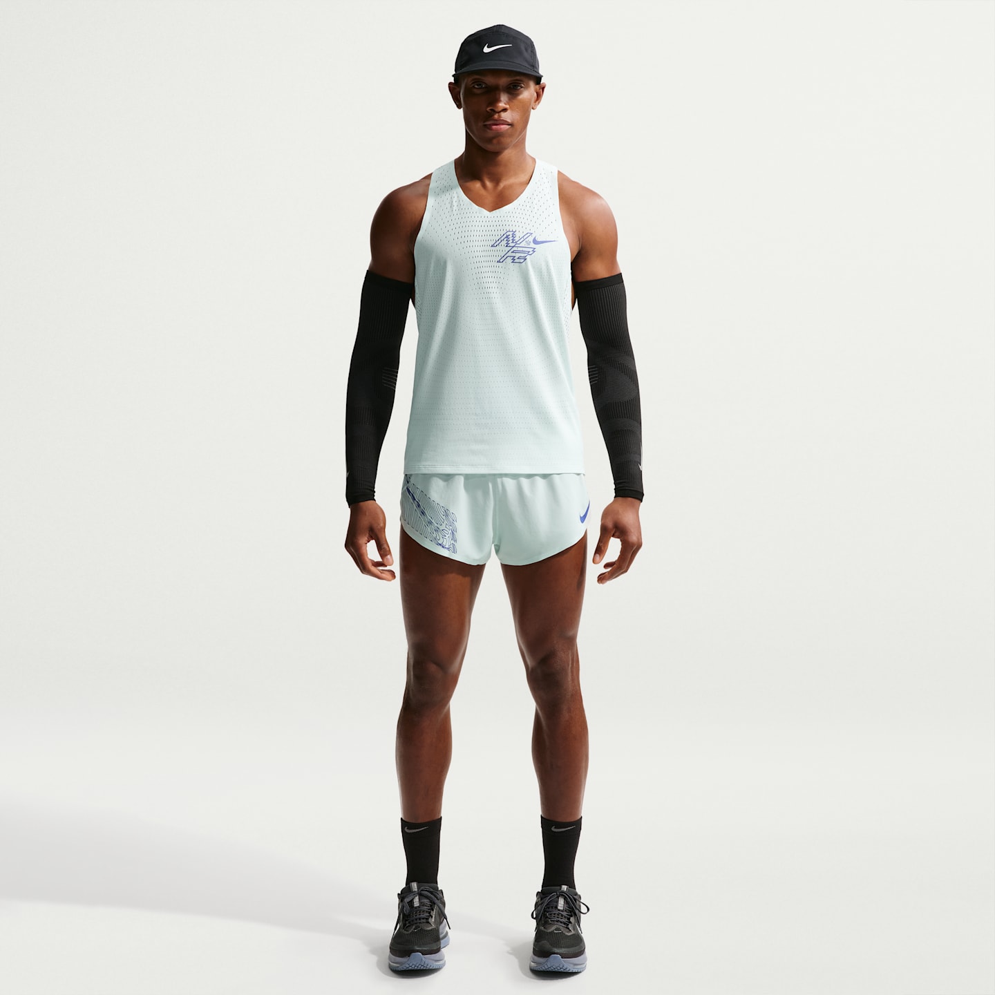 Мужские беговые шорты 2" со слипами Nike AeroSwift Dri-FIT ADV, цвет: Зелёный — фото 1