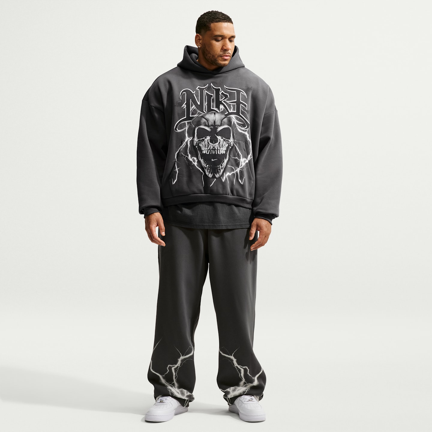 Мужские баскетбольные брюки Nike Standard Issue с начёсом, цвет: Антрацитовый / Белый — фото 6