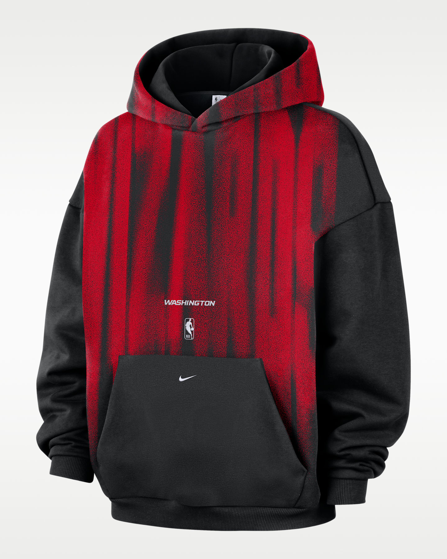 Мужское худи Nike Washington Wizards Standard Issue Therma-FIT Fleece Basketball, цвет: Чёрный / Белый — фото 4