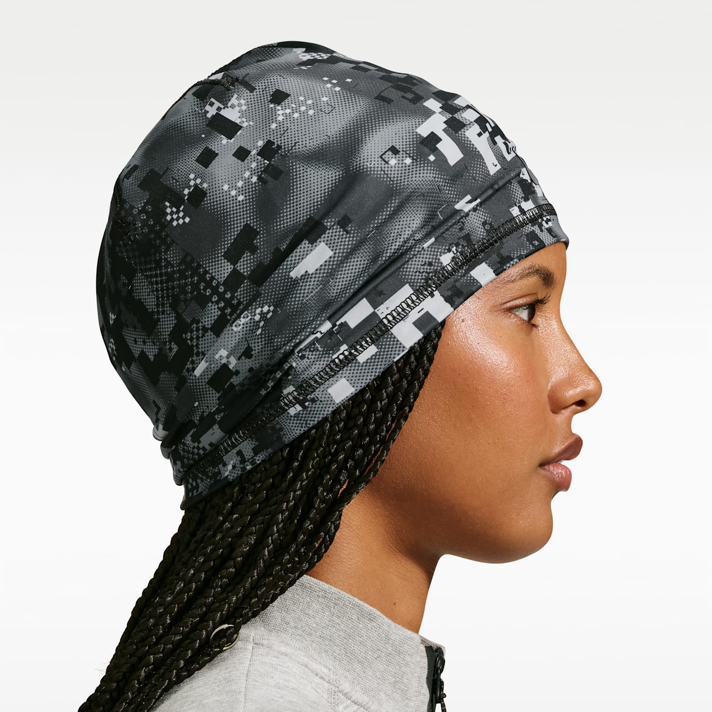 Шапка без отворота Nike Peak Dri-FIT, цвет: Разноцветный / Антрацитовый — фото 4