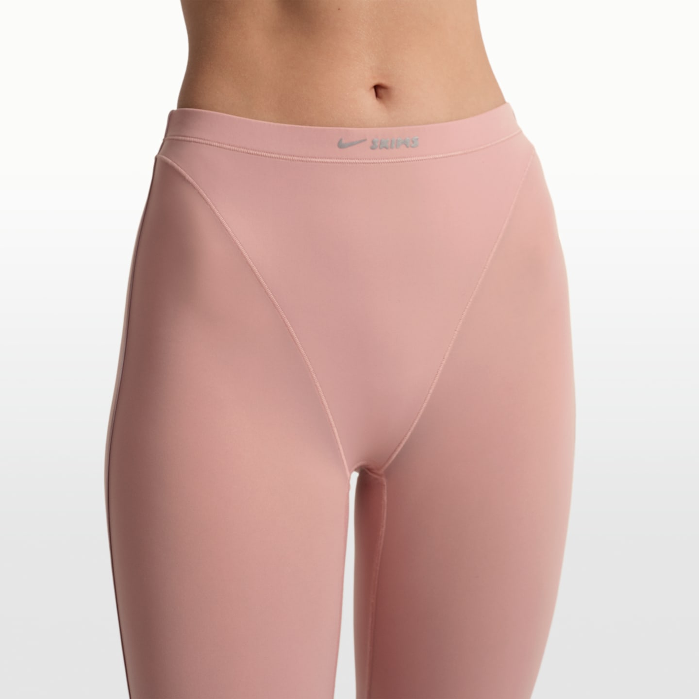 Женские легинсы NikeSKIMS Weightless Layers с высокой талией и V-образной вставкой, цвет: Nskm Himalayan — фото 6