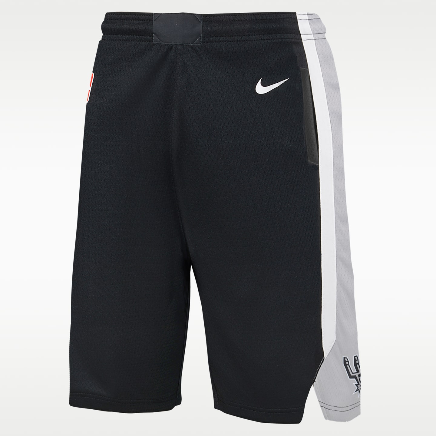 Детские баскетбольные шорты Nike San Antonio Spurs Swingman Icon Edition Dri-FIT Replica, цвет: Чёрный — фото 1