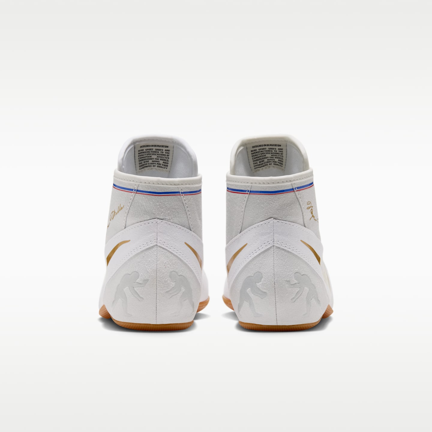 Борцовки Nike Footsweep 2 SE, цвет: Снежный белый / Золотой — фото 6