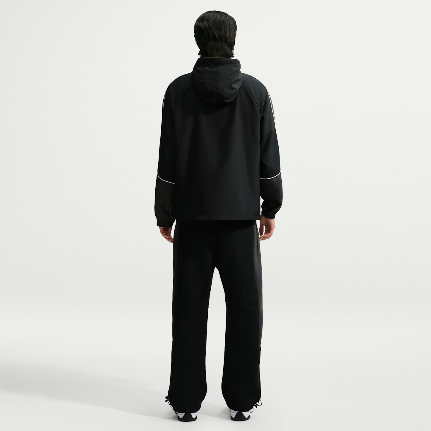 Мужская футбольная тканая куртка Nike Academy+ Repel, цвет: Чёрный / Антрацитовый — фото 5