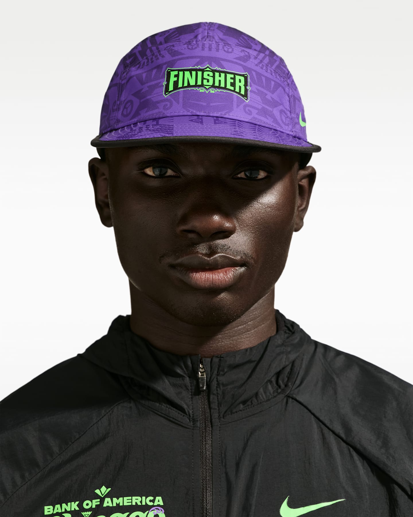 Кепка Nike Fly Unstructured Dri-FIT, цвет: Виноградный / Зелёный — фото 7