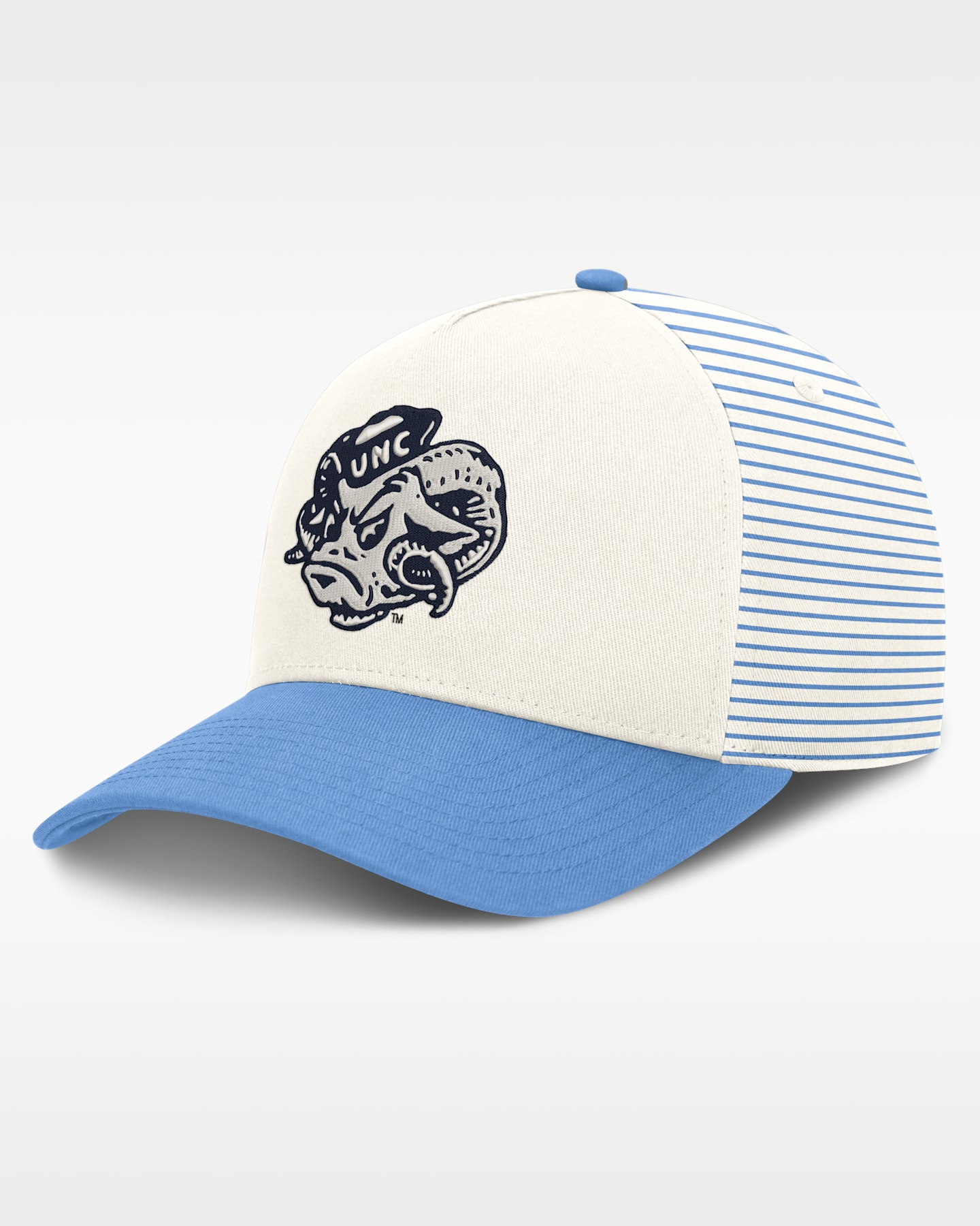 Мужская бейсболка Nike North Carolina Rise Dri-FIT регулируемая, цвет: Белый — фото 3