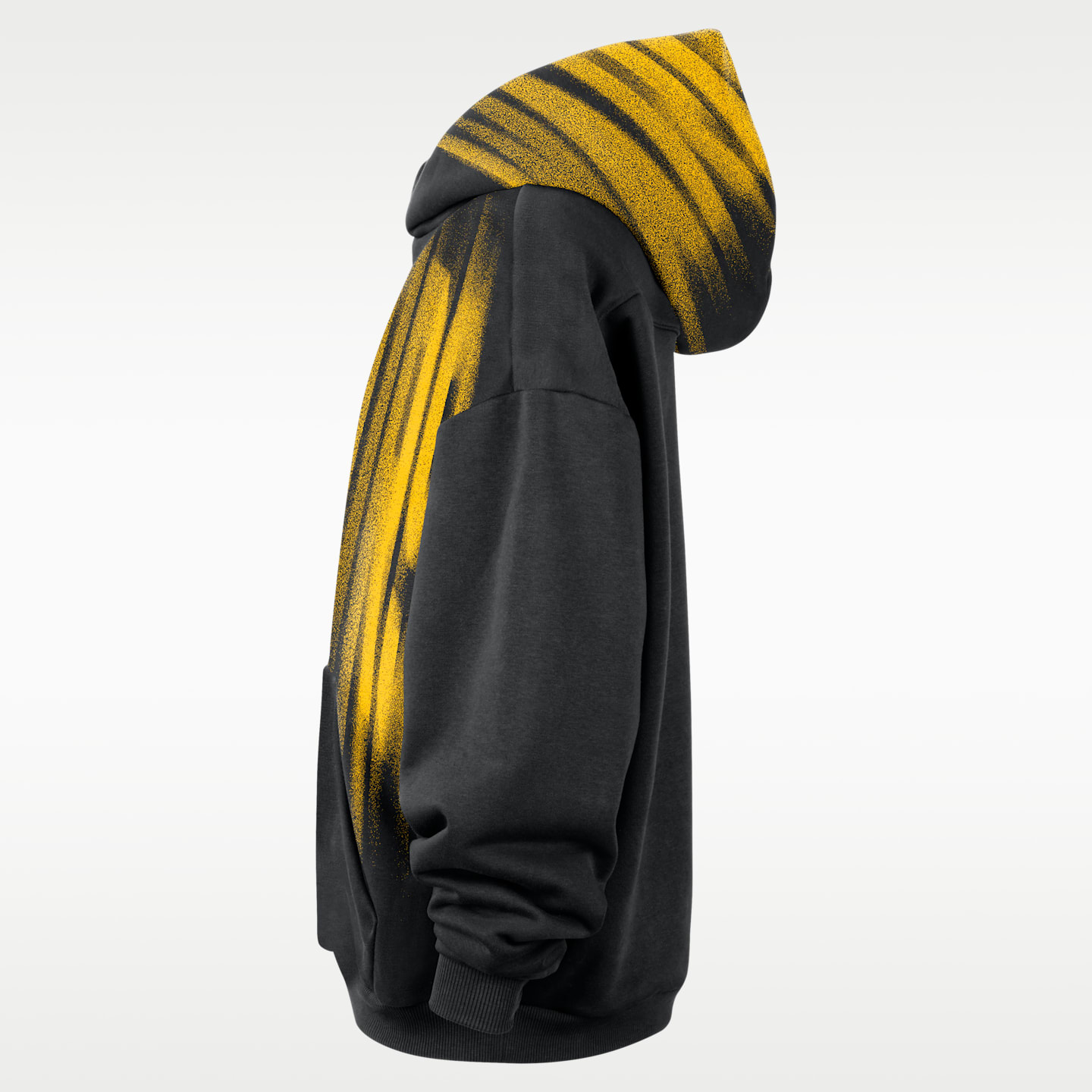 Мужское худи Nike Golden State Warriors Standard Issue Fleece Basketball, цвет: Чёрный / Белый — фото 3
