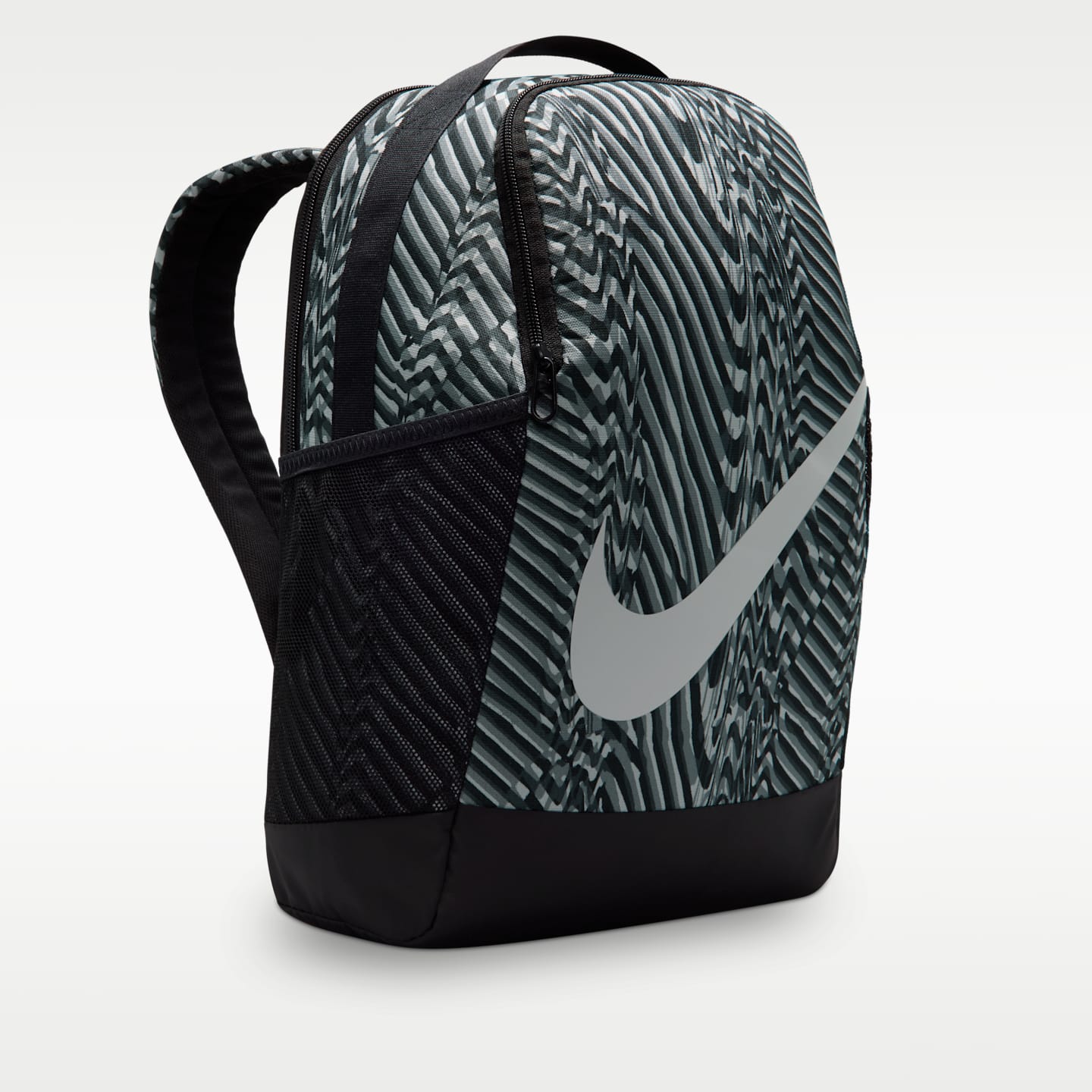 Рюкзак Nike Brasilia (18L) для детей, цвет: Чёрный / Серый — фото 2