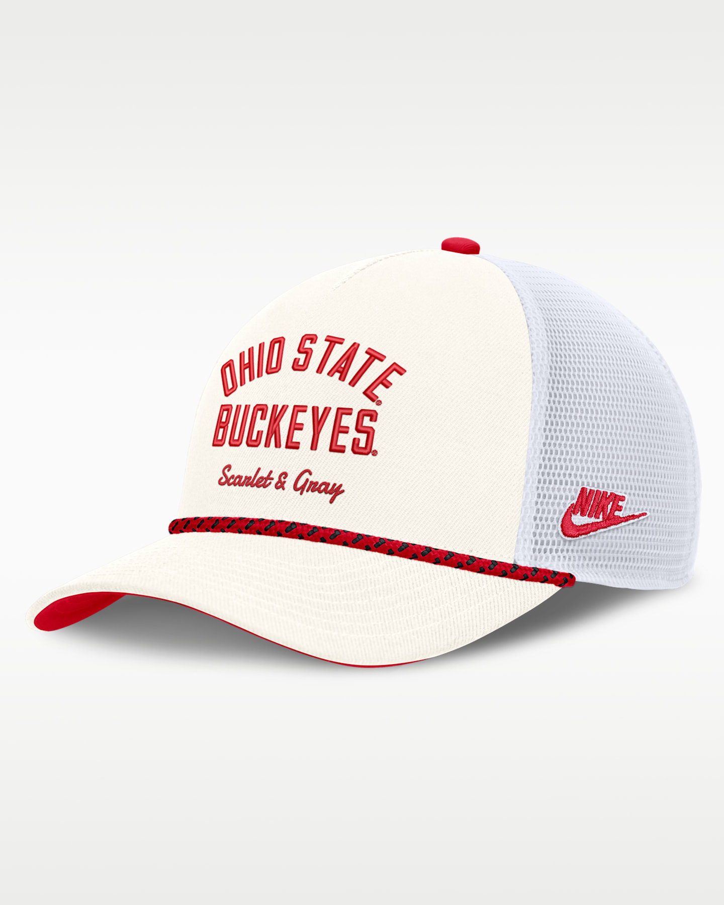 Мужская бейсболка-тракер Nike Ohio State Denim регулируемая, цвет: Белый — фото 3