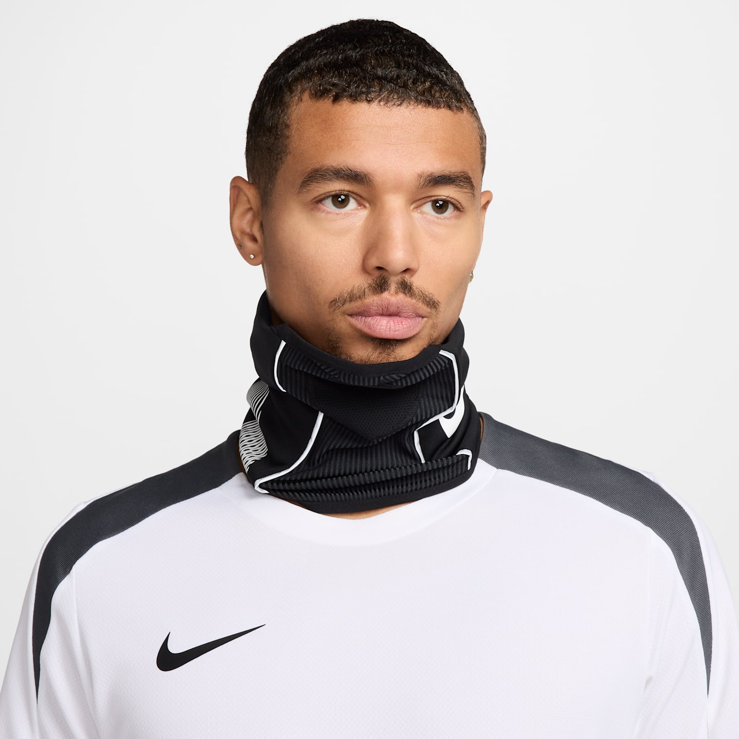 Футбольный снуд Nike Academy Dri-FIT, цвет: Чёрный / Белый — фото 5