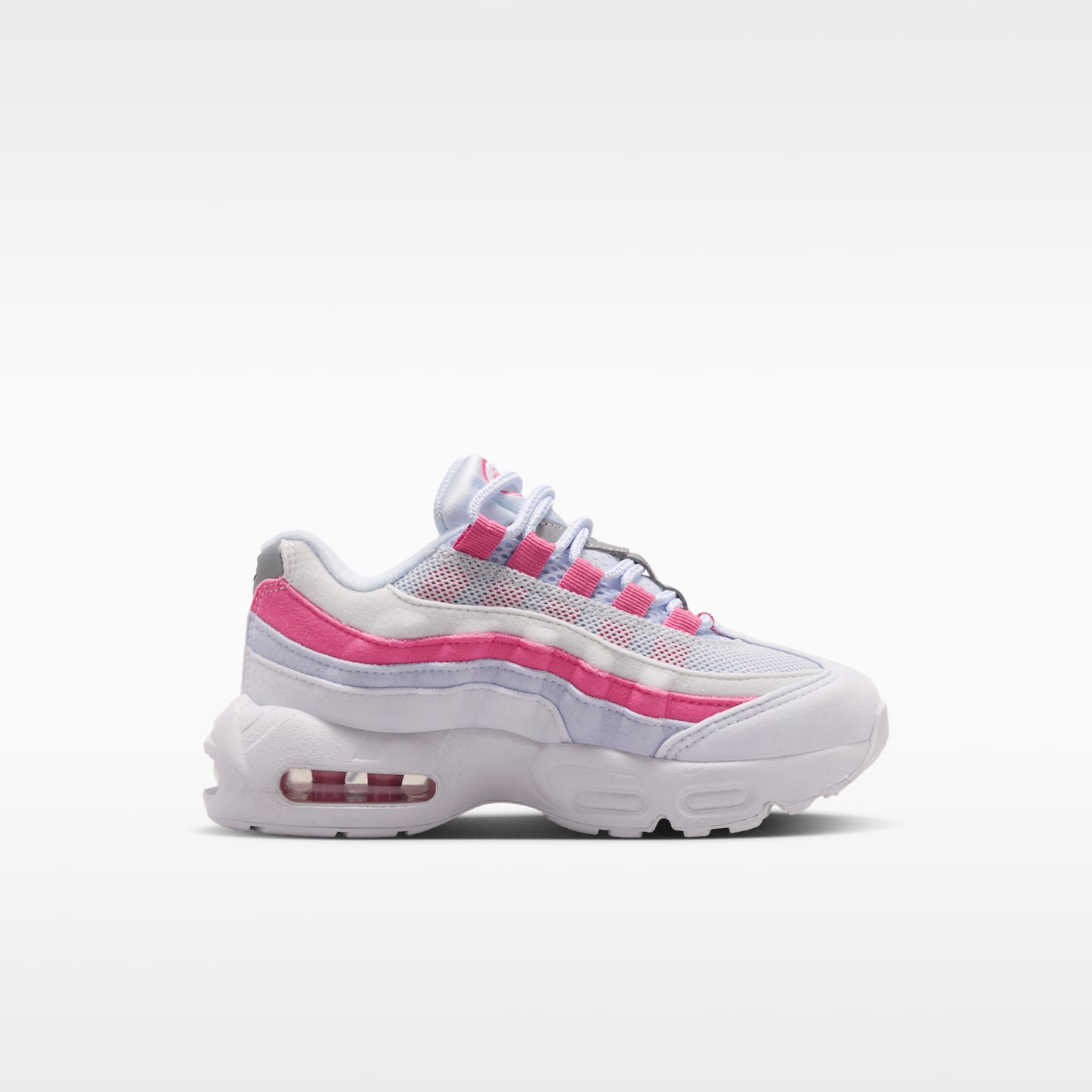 Детские кроссовки Nike Air Max '95, цвет: Серый / Пионовый — фото 3