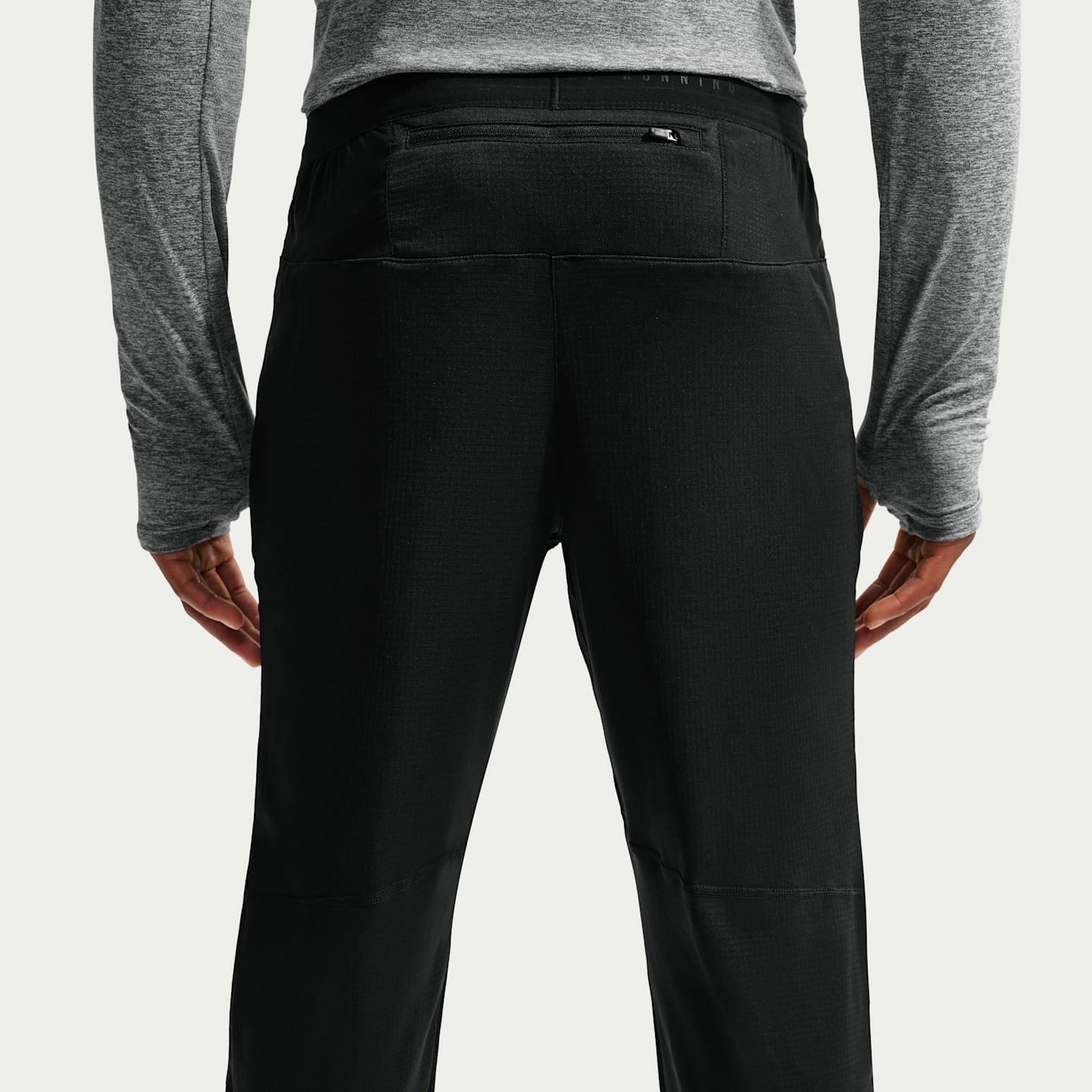 Мужские трикотажные беговые брюки Nike Stride Dri-FIT, цвет: Чёрный — фото 3
