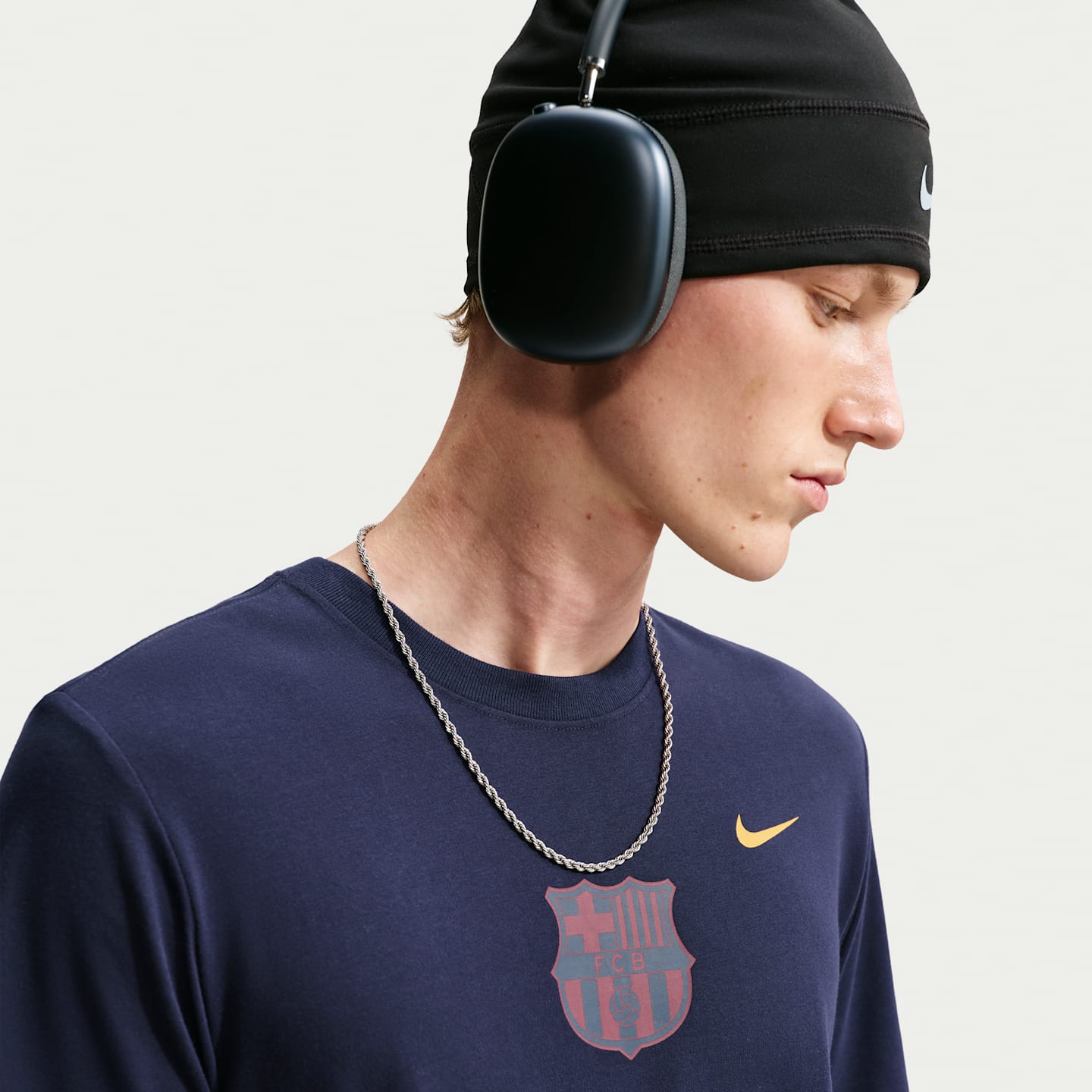 Мужская футбольная футболка Nike FC Barcelona, цвет: Синий, вариант 1 — фото 3