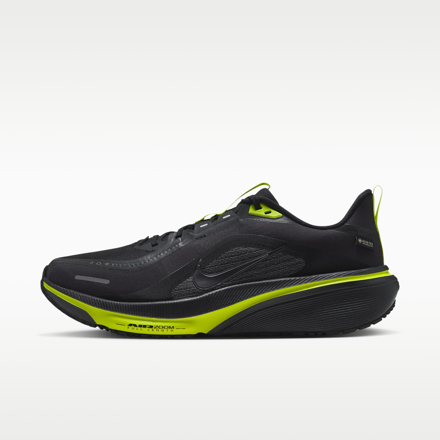 Мужские кроссовки Nike Pegasus 42 GORE-TEX Waterproof Road Running, цвет: Чёрный / Лимонный — фото 1