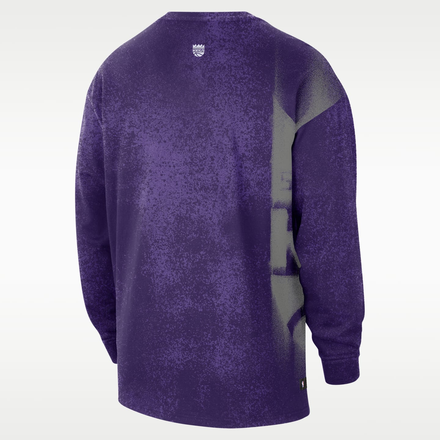 Мужская футболка Nike Sacramento Kings Essential Anthem Long-Sleeve Basketball, цвет: Фиолетовый — фото 2