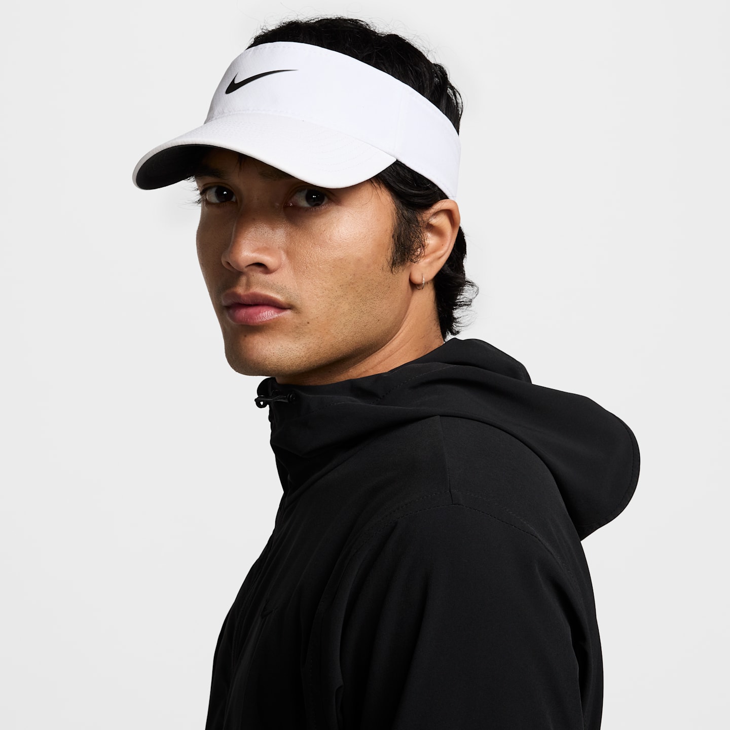 Козырёк Nike Ace Dri-FIT, цвет: Белый / Антрацитовый — фото 4