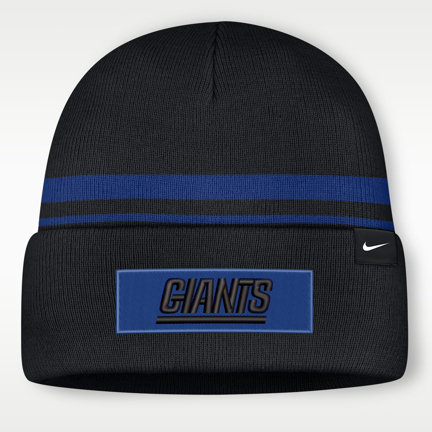 Мужская шапка с отворотом Nike NFL New York Giants Primetime Utility, цвет: Чёрный — фото 2
