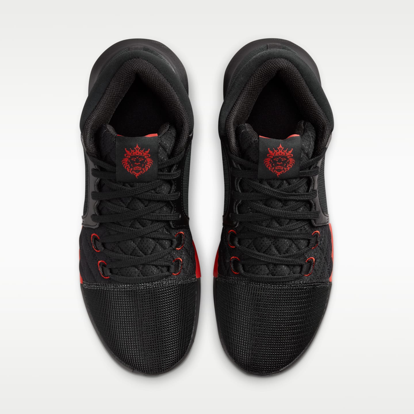 Женские кроссовки Nike LeBron Witness 8 Basketball, цвет: Чёрный / Красный — фото 4