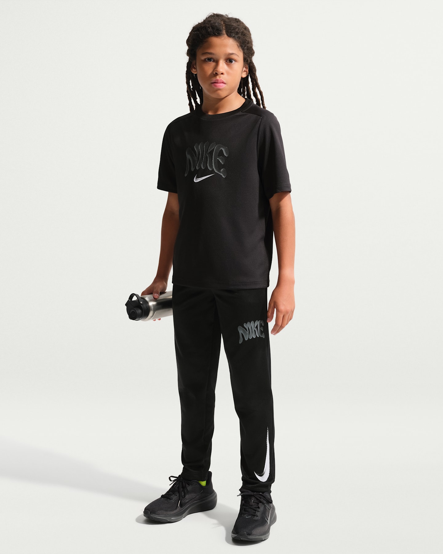 Детские флисовые брюки Nike Trophy Therma-FIT, цвет: Чёрный — фото 6