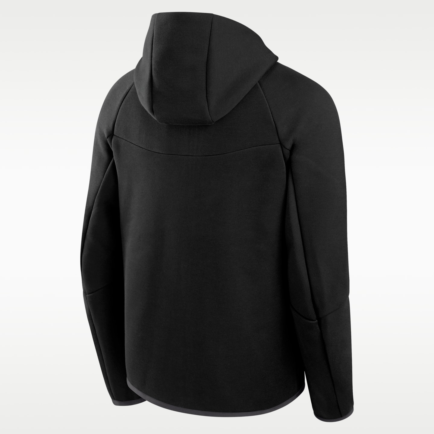 Мужская куртка Nike College Kentucky Tech Fleece Windrunner с капюшоном на молнии, цвет: Чёрный — фото 2