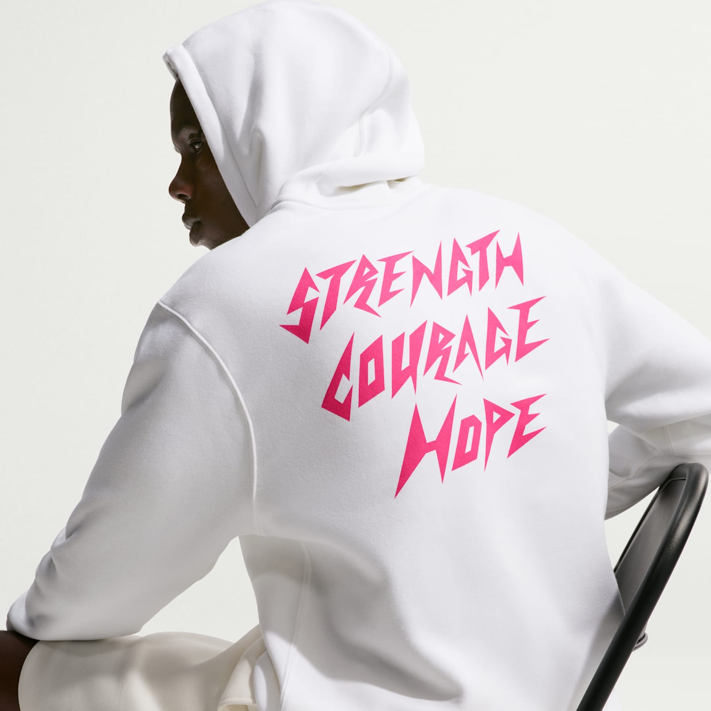 Мужское худи Nike "Play4Kay" Collection Club Fleece, цвет: Белый — фото 2