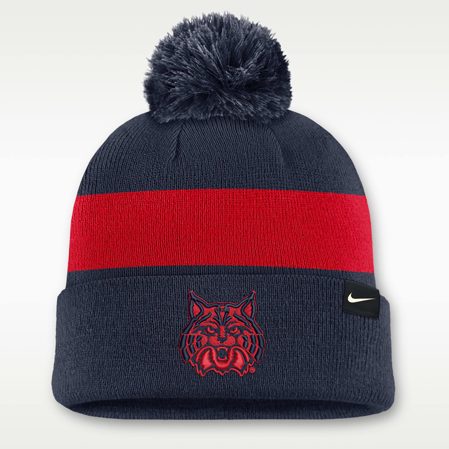 Мужская шапка-бини с отворотом Nike Arizona Peak College, цвет: Тёмно-синий — фото 2
