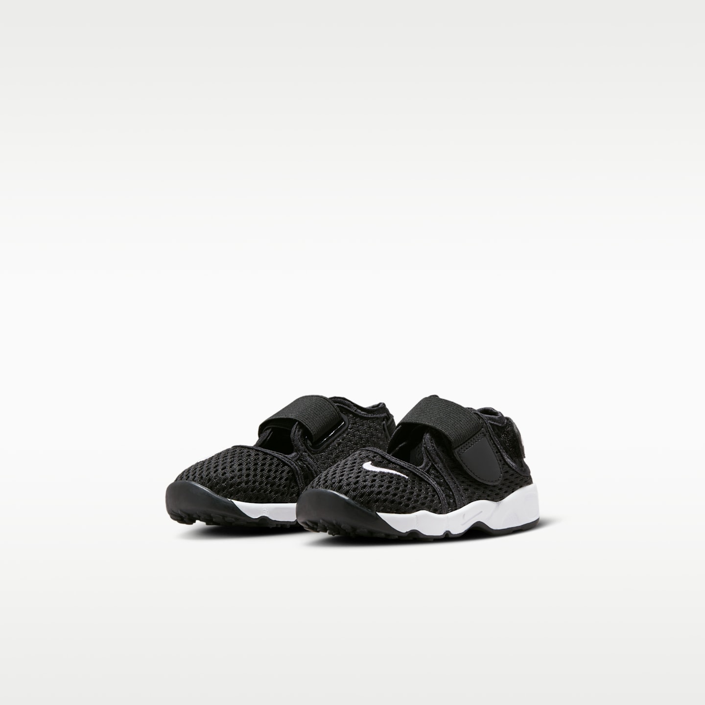 Детские кроссовки Nike Little Rift Baby/Toddler Shoes, цвет: Чёрный / Белый — фото 5