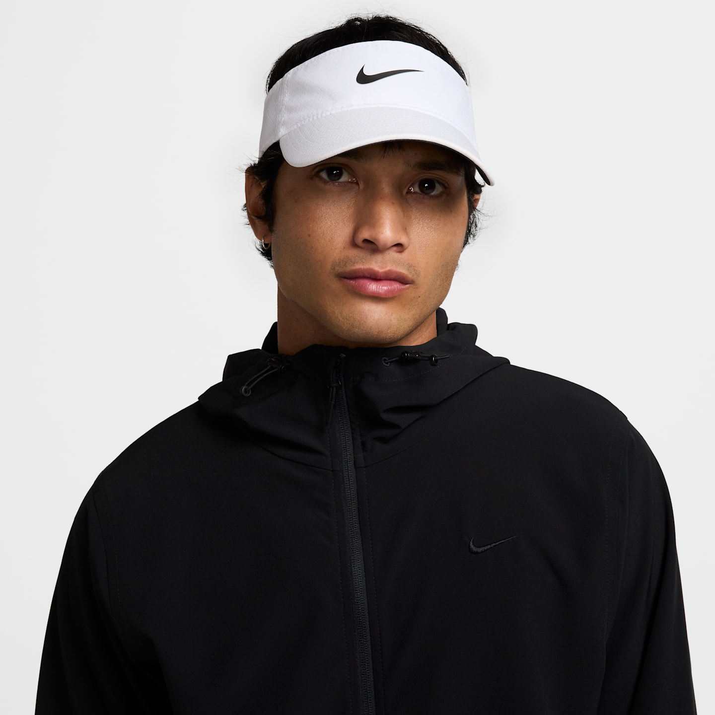 Козырёк Nike Ace Dri-FIT, цвет: Белый / Антрацитовый — фото 1