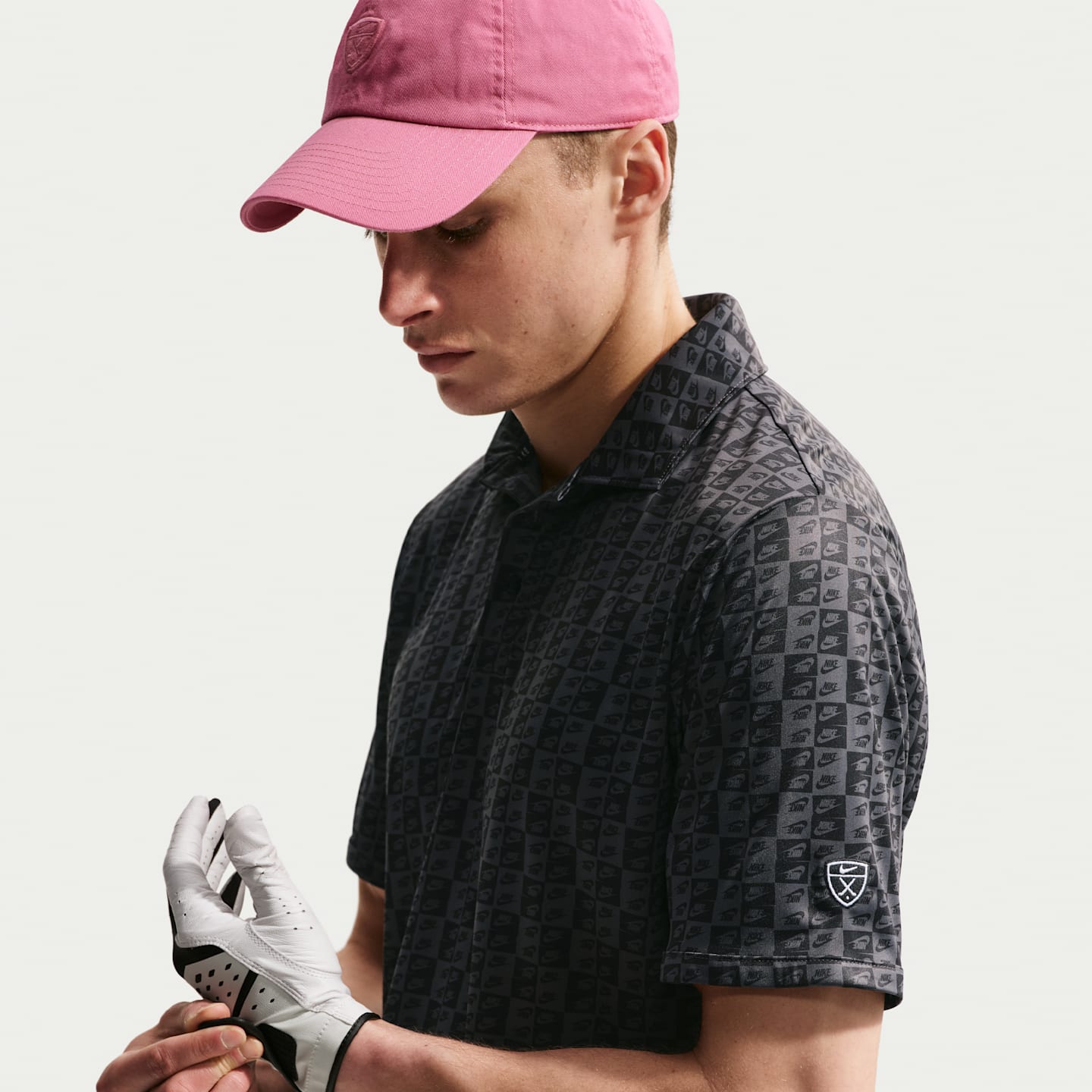 Мужское поло Nike Par Dri-FIT Golf Polo, цвет: Антрацитовый — фото 3