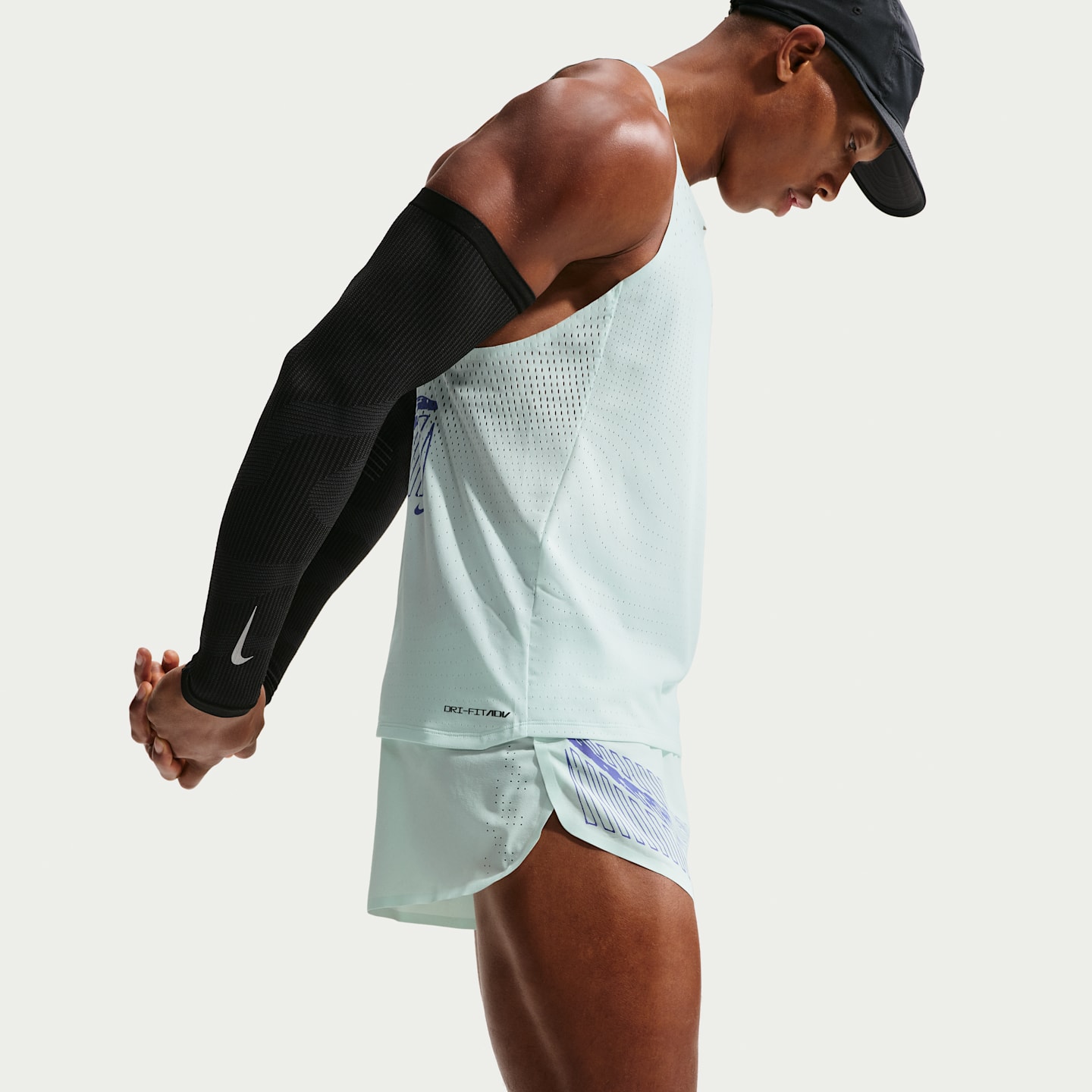 Мужские беговые шорты 2" со слипами Nike AeroSwift Dri-FIT ADV, цвет: Зелёный — фото 4