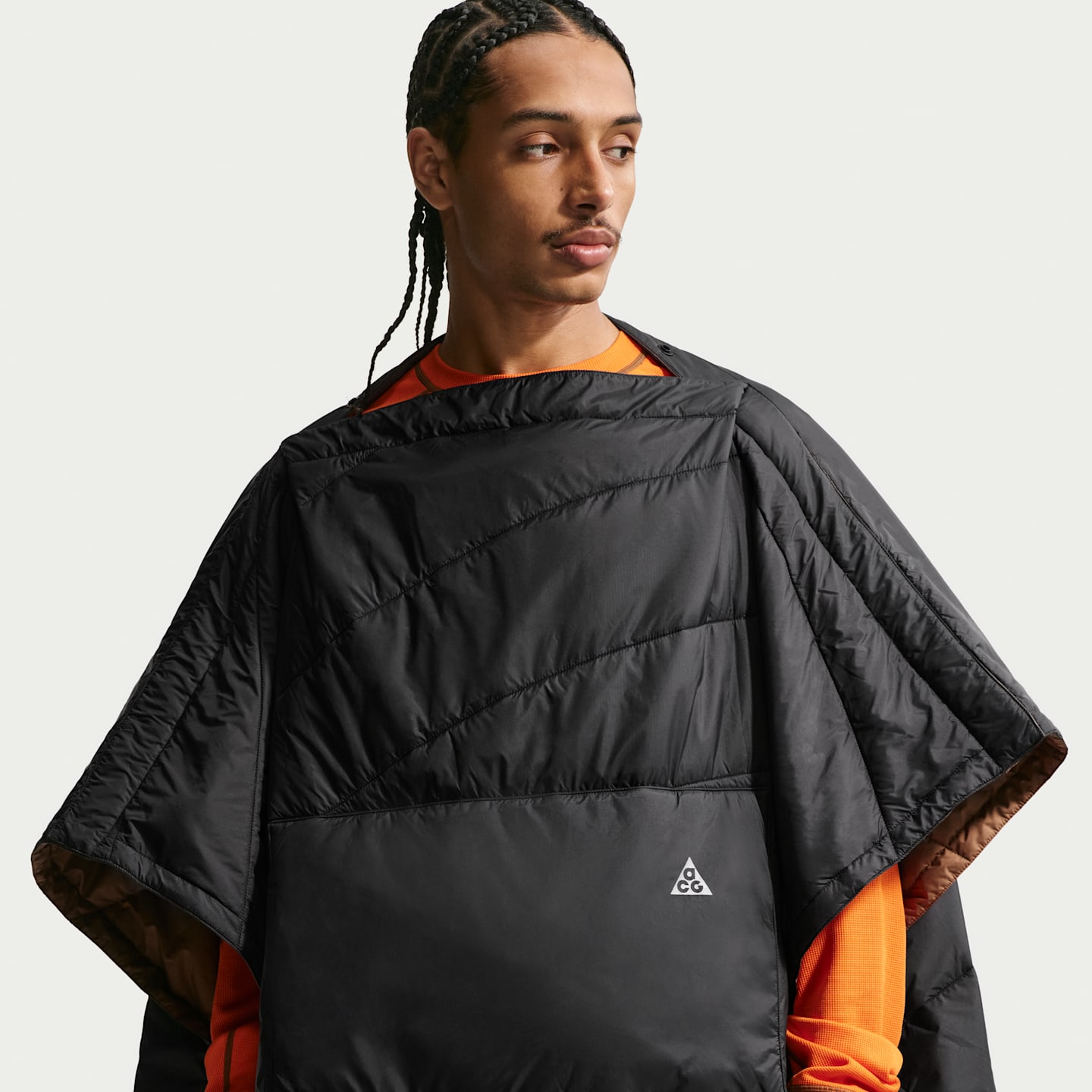 Трансформируемый плед для кемпинга Nike ACG Therma-FIT ADV, цвет: Чёрный / Коричневый — фото 2