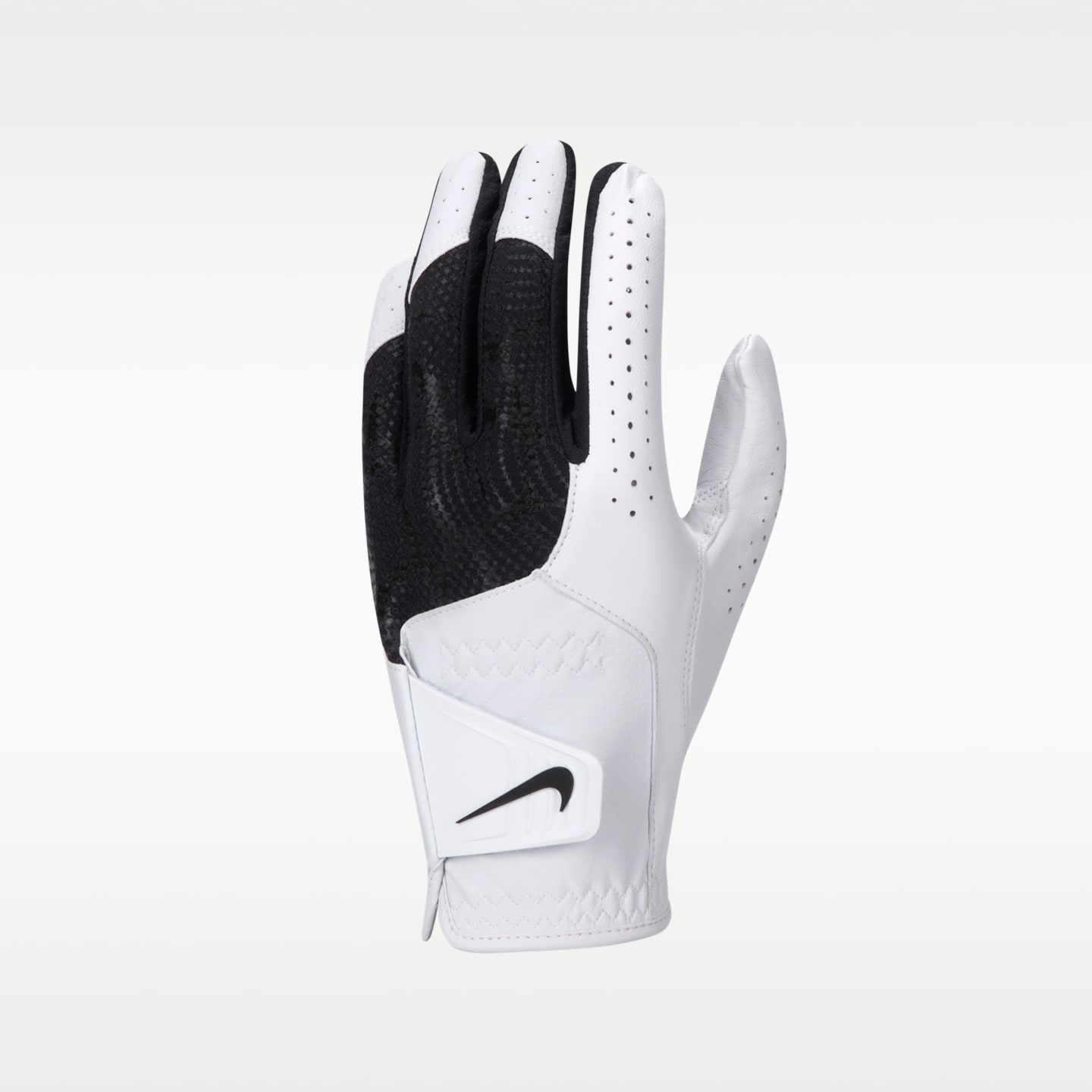Перчатка для гольфа Nike Tech Extreme 8.0, левая, стандартный размер, цвет: Белый / Чёрный — фото 1