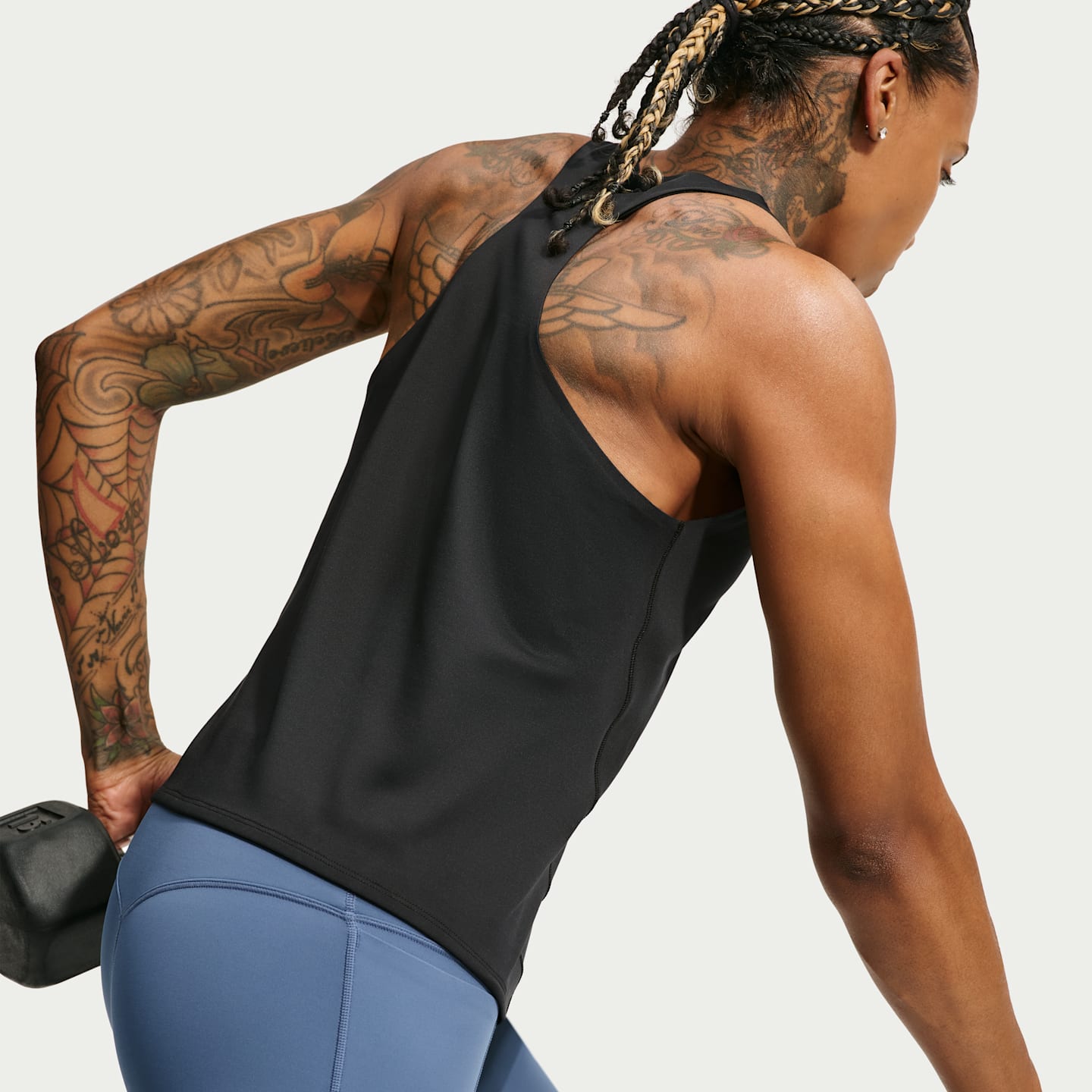 Женская майка Nike Universa, цвет: Чёрный / Серый — фото 3