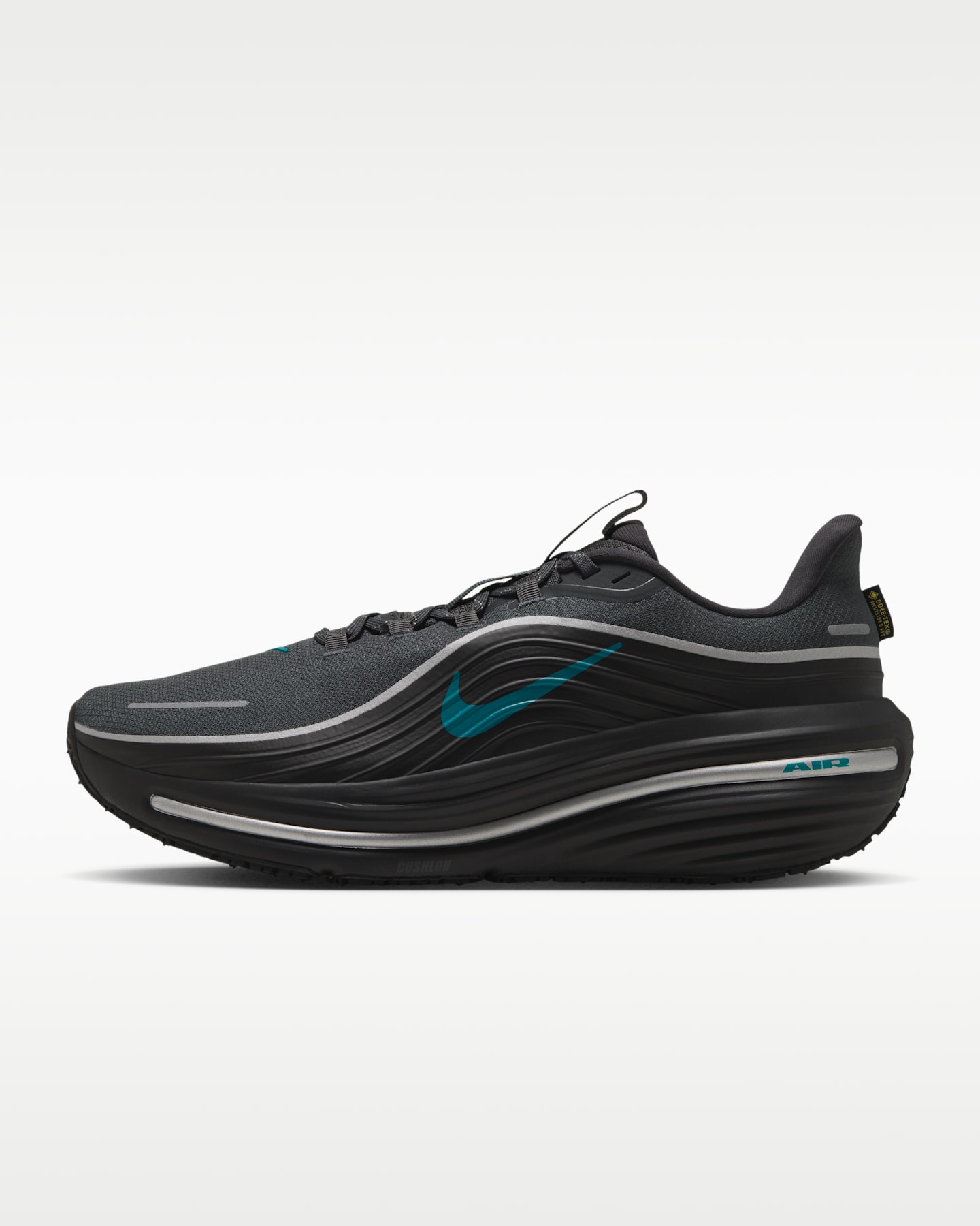 Мужские кроссовки Nike Winflo 12 GORE-TEX Waterproof Road Running, цвет: Антрацитовый / Чёрный — фото 11