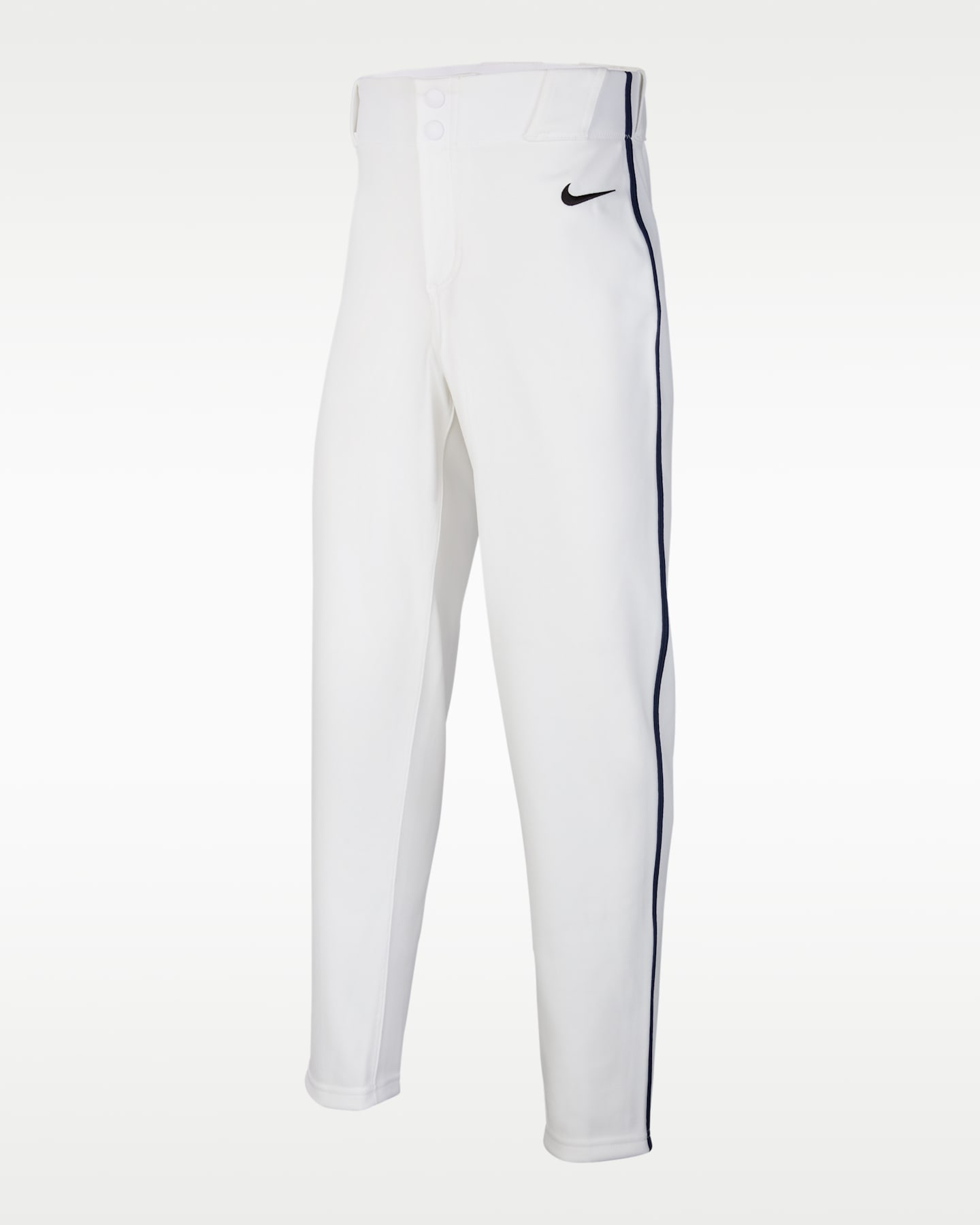 Детские бейсбольные брюки Nike Vapor Select 2 с кантом, цвет: Белый / Тёмно-синий — фото 4