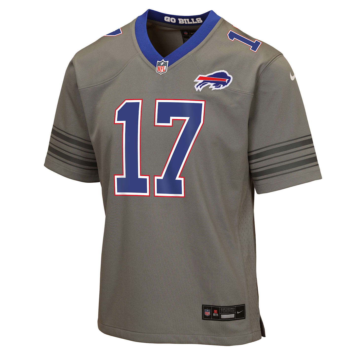 Детский топ Nike Josh Allen Buffalo Bills NFL Game Jersey, цвет: Серый — фото 1