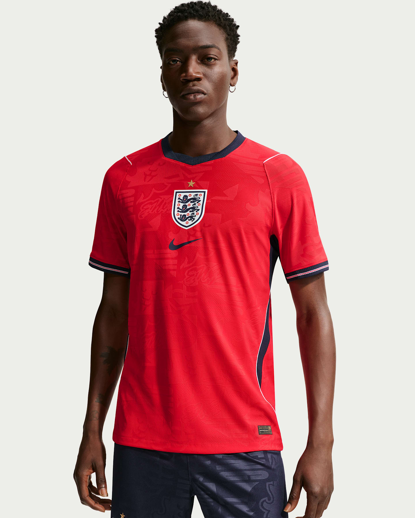 Мужская футбольная джерси Nike England National Team 2026 Match Away Aero-FIT, цвет: Красный / Обсидиановый — фото 8
